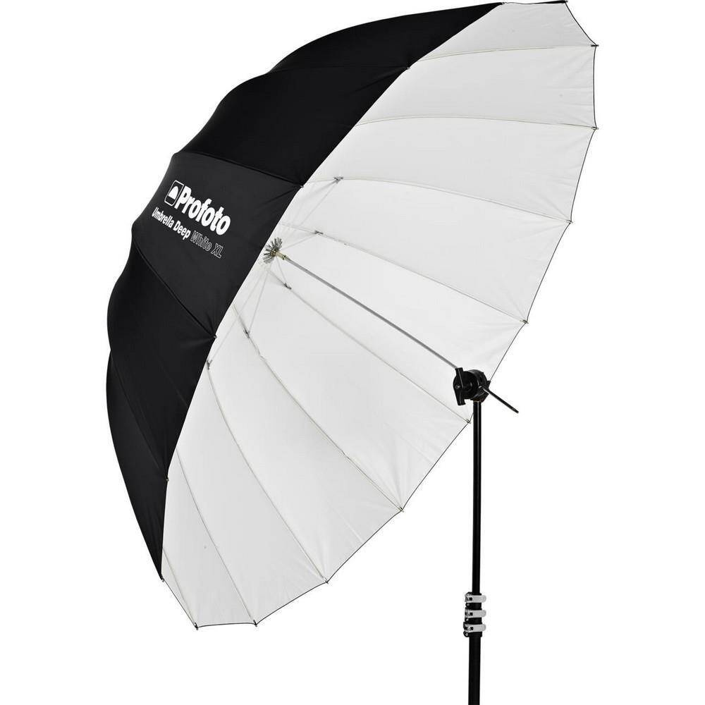 Parapluie Deep White S - Taille Compacte 85 Cm (33 Pouces) - Protection Pluie Classique
